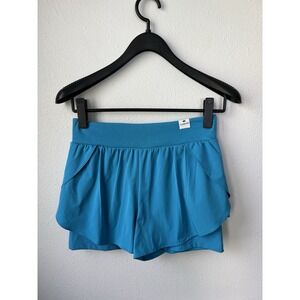 Thrive Societe‎ Women's Fleet Overlap Shorts Blue NWT Athletic Medium